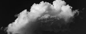 Preview wallpaper clouds, sky, bw, porous