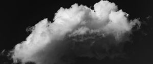 Preview wallpaper clouds, sky, bw, porous