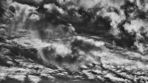 Preview wallpaper clouds, sky, bw, thick