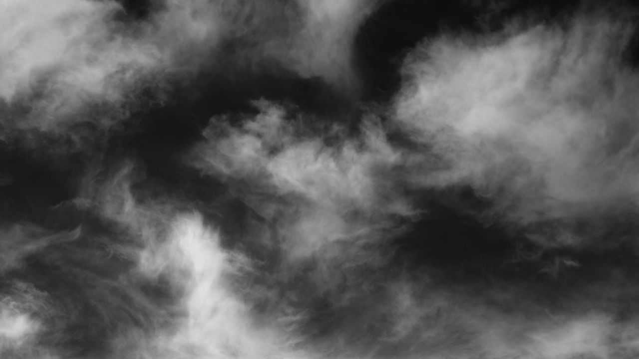 Wallpaper clouds, sky, bw