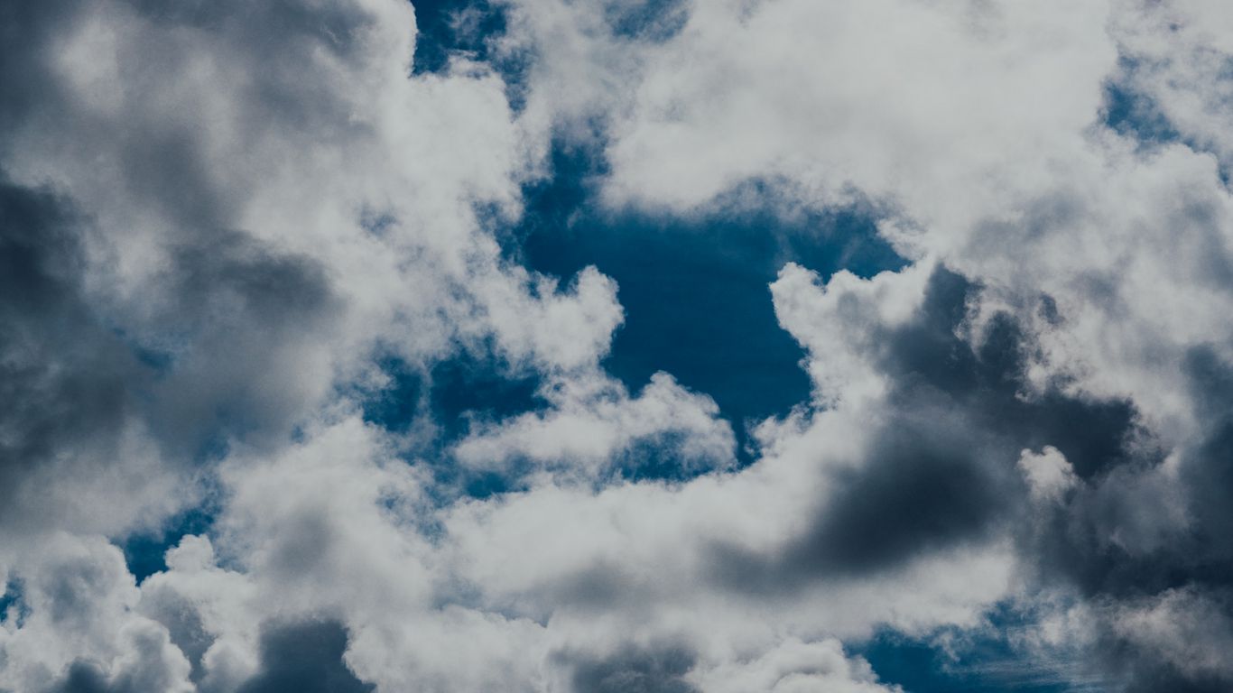 Download wallpaper 1366x768 clouds, sky, cloudy, day tablet, laptop hd ...