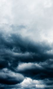 Preview wallpaper clouds, sky, dark, porous, cloudy