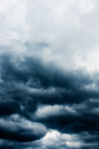 Preview wallpaper clouds, sky, dark, porous, cloudy