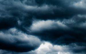 Preview wallpaper clouds, sky, dark, porous, cloudy