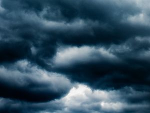 Preview wallpaper clouds, sky, dark, porous, cloudy