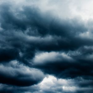 Preview wallpaper clouds, sky, dark, porous, cloudy