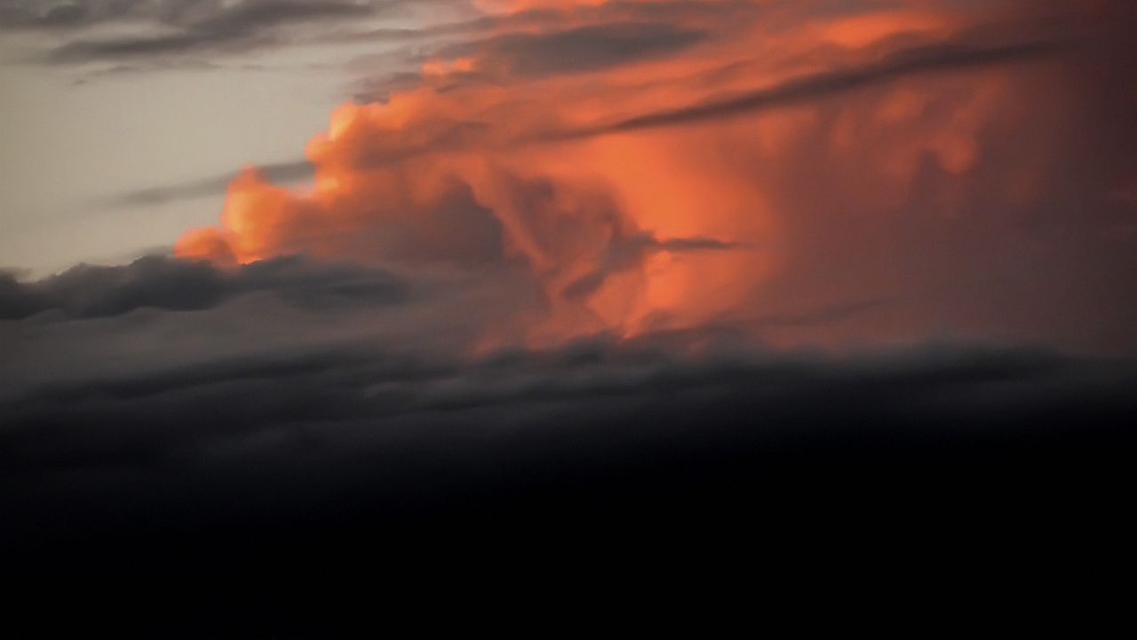 Wallpaper clouds, sky, dark, sunset, night