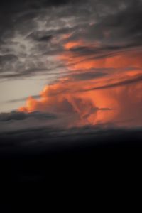 Preview wallpaper clouds, sky, dark, sunset, night