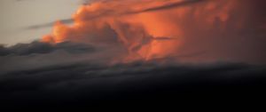 Preview wallpaper clouds, sky, dark, sunset, night