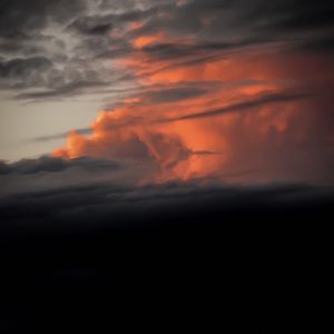 Preview wallpaper clouds, sky, dark, sunset, night