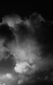 Preview wallpaper clouds, sky, dark, bw