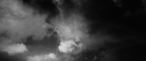 Preview wallpaper clouds, sky, dark, bw
