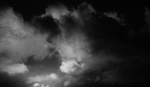 Preview wallpaper clouds, sky, dark, bw