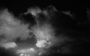 Preview wallpaper clouds, sky, dark, bw