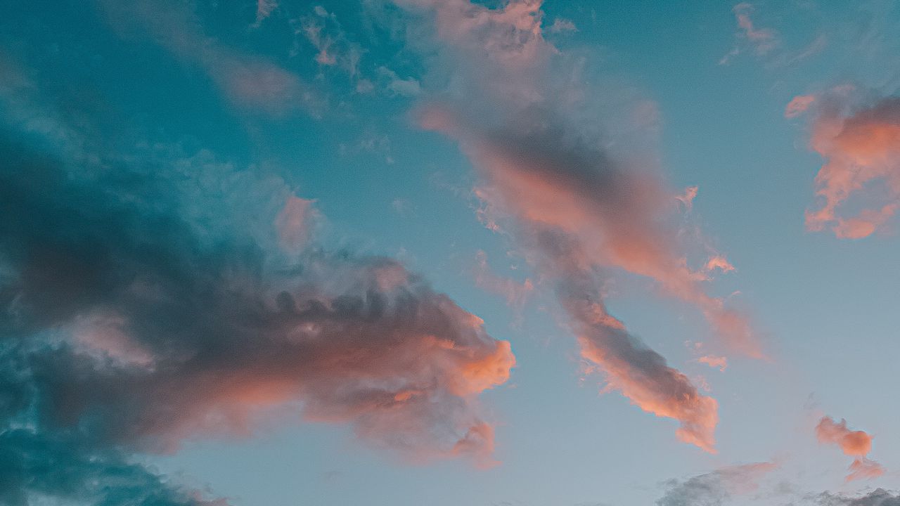 Wallpaper clouds, sky, dusk