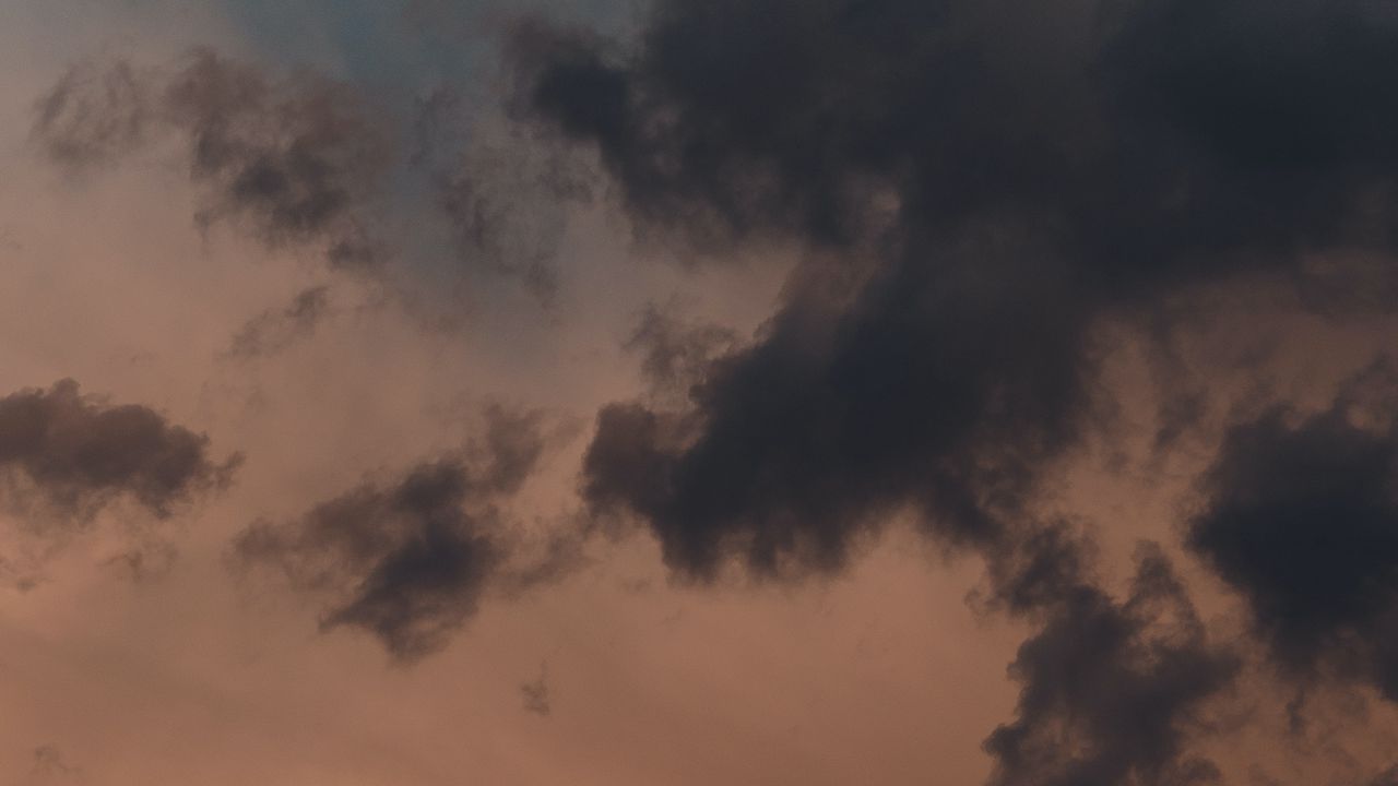Wallpaper clouds, sky, dusk, evening