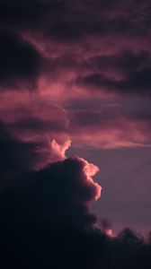 Preview wallpaper clouds, sky, dusk, purple