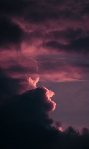 Preview wallpaper clouds, sky, dusk, purple