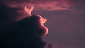 Preview wallpaper clouds, sky, dusk, purple