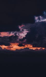 Preview wallpaper clouds, sky, dusk, dark