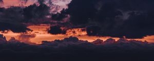 Preview wallpaper clouds, sky, dusk, dark