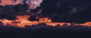 Preview wallpaper clouds, sky, dusk, dark