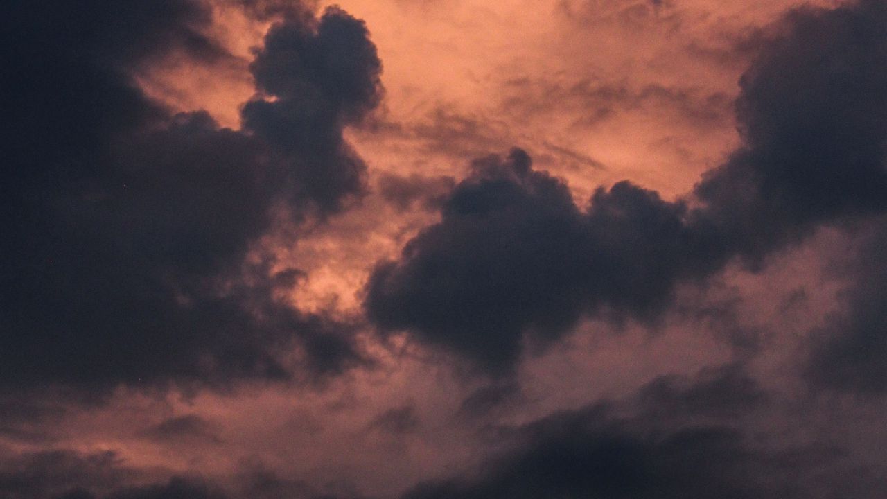 Wallpaper clouds, sky, dusk, atmosphere