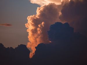 Preview wallpaper clouds, sky, dusk, white, gray