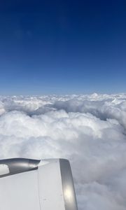 Preview wallpaper clouds, sky, height, turbine, flight