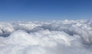 Preview wallpaper clouds, sky, height, turbine, flight