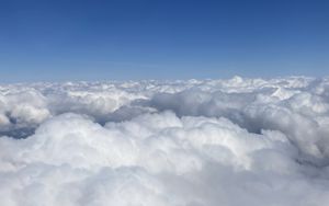 Preview wallpaper clouds, sky, height, turbine, flight