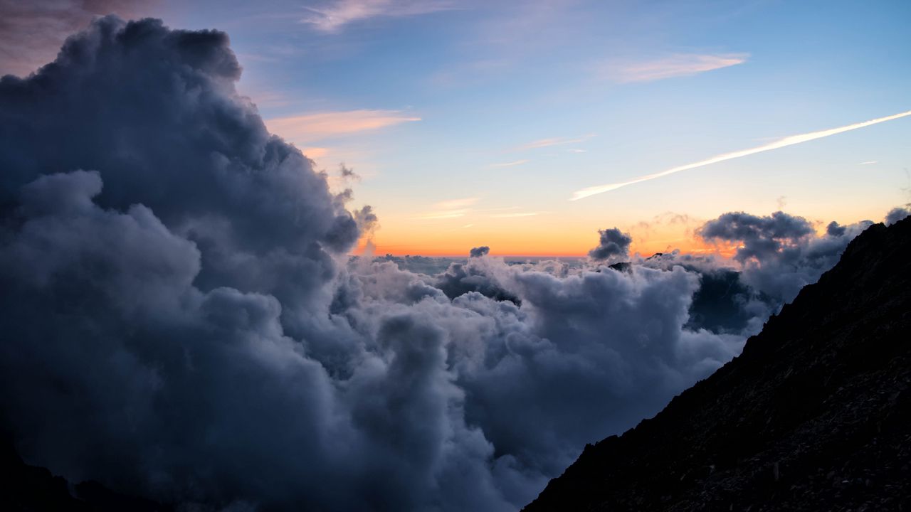 Wallpaper clouds, sky, height, horizon, overview