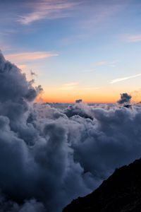 Preview wallpaper clouds, sky, height, horizon, overview