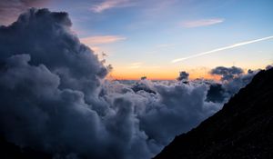 Preview wallpaper clouds, sky, height, horizon, overview