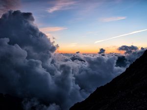 Preview wallpaper clouds, sky, height, horizon, overview