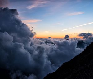 Preview wallpaper clouds, sky, height, horizon, overview