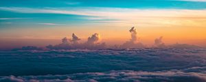 Preview wallpaper clouds, sky, horizon, height, thick
