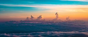 Preview wallpaper clouds, sky, horizon, height, thick