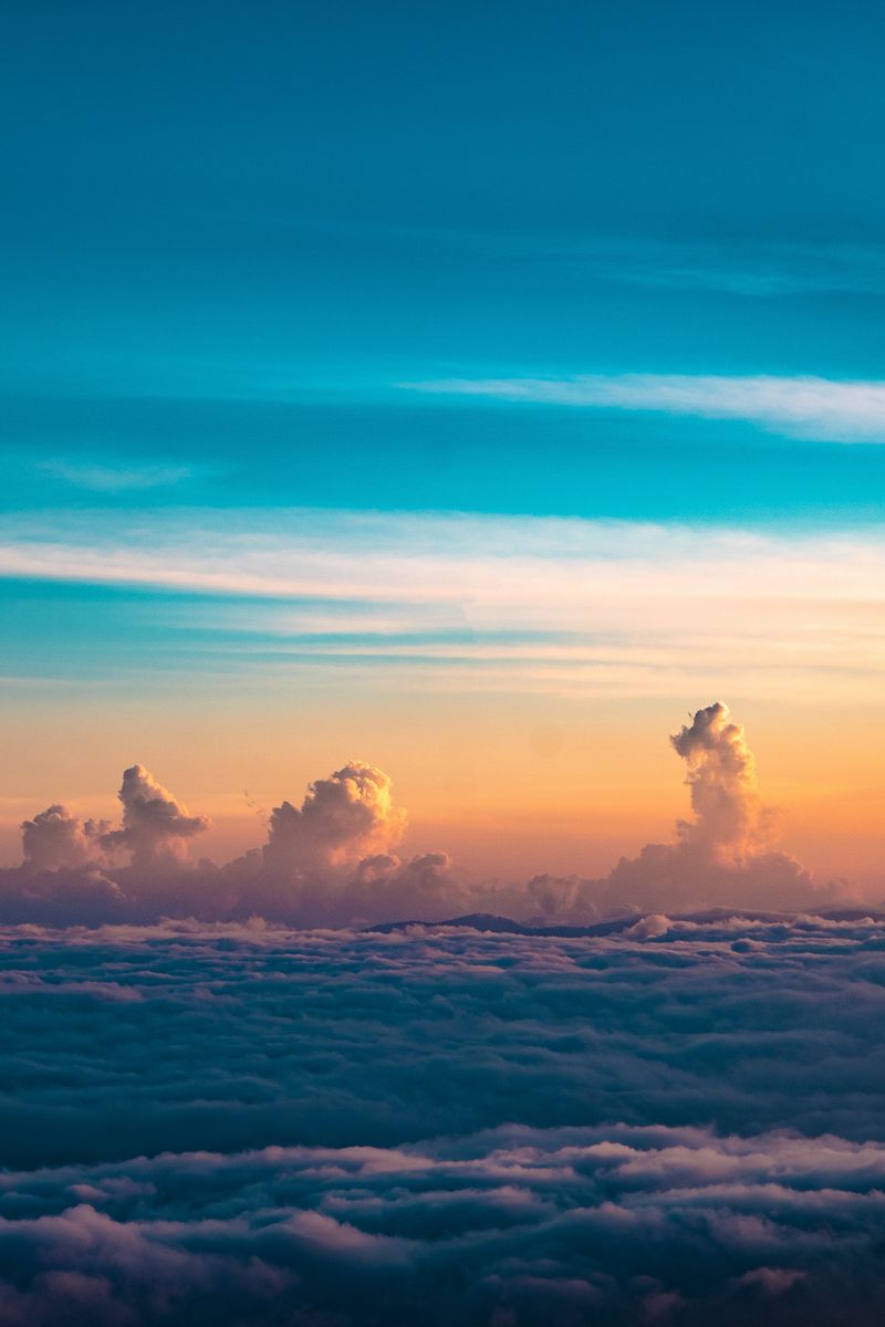 Download Wallpaper 800x1200 Clouds Sky Horizon Height Thick Iphone