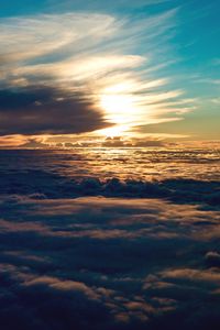 Preview wallpaper clouds, sky, light, nature