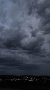 Preview wallpaper clouds, sky, lights, dark