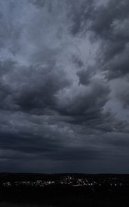 Preview wallpaper clouds, sky, lights, dark