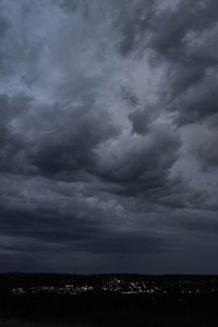 Preview wallpaper clouds, sky, lights, dark