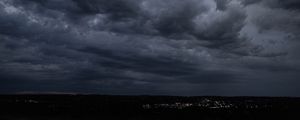 Preview wallpaper clouds, sky, lights, dark