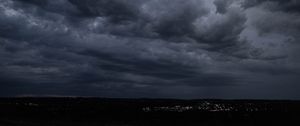 Preview wallpaper clouds, sky, lights, dark