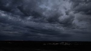 Preview wallpaper clouds, sky, lights, dark