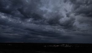 Preview wallpaper clouds, sky, lights, dark