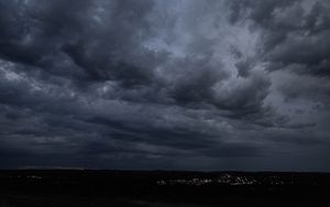 Preview wallpaper clouds, sky, lights, dark