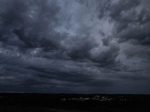 Preview wallpaper clouds, sky, lights, dark