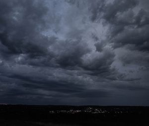 Preview wallpaper clouds, sky, lights, dark